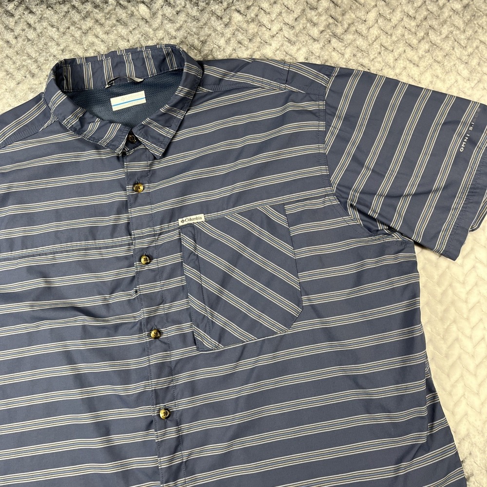 Columbia Twisted Creek Shirt Mens XXL Omni Shade SS Vented Fishing Tactical